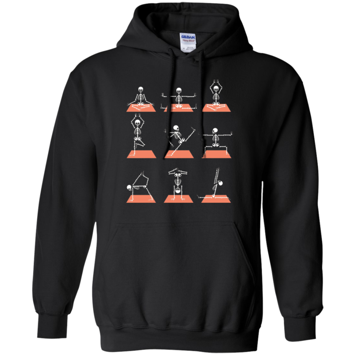 Christmas Skeleton Yoga Pose Shirt Exercise Work Out