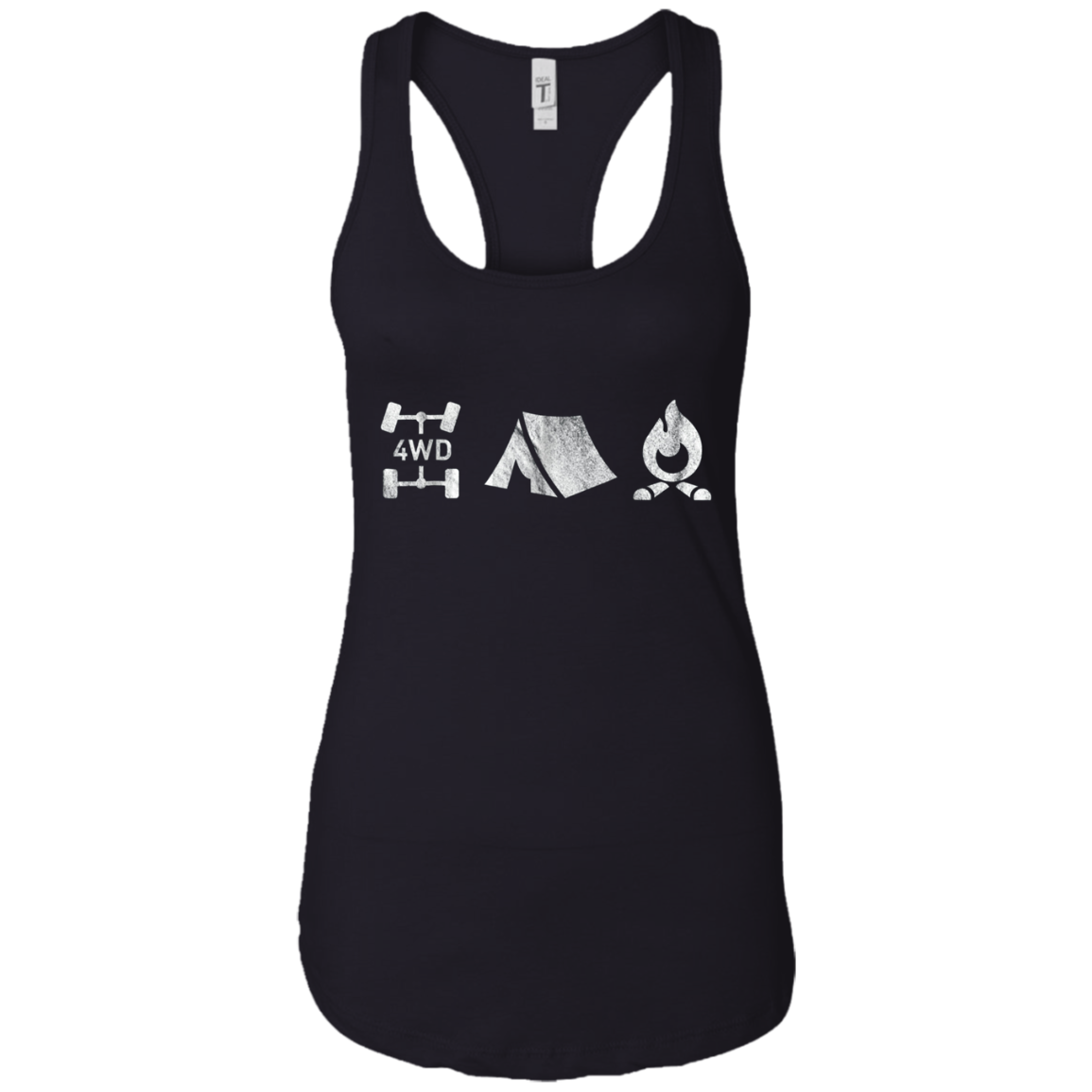 4WD Overland Explorer Tee 4x4 Tent Camp Fire T-Shirt