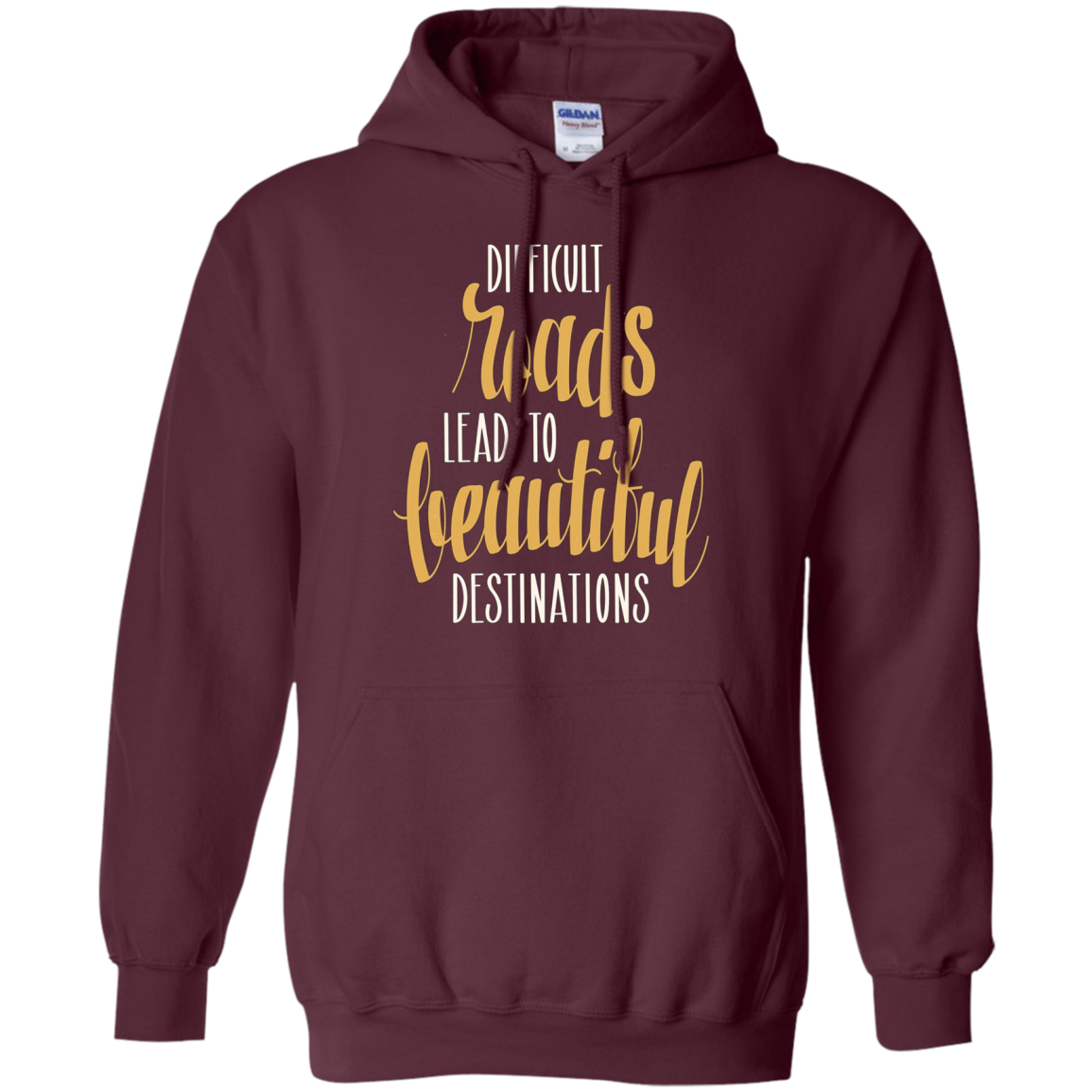 Adventure Hiking Trekking Quote Beautiful Roads T_Shirt