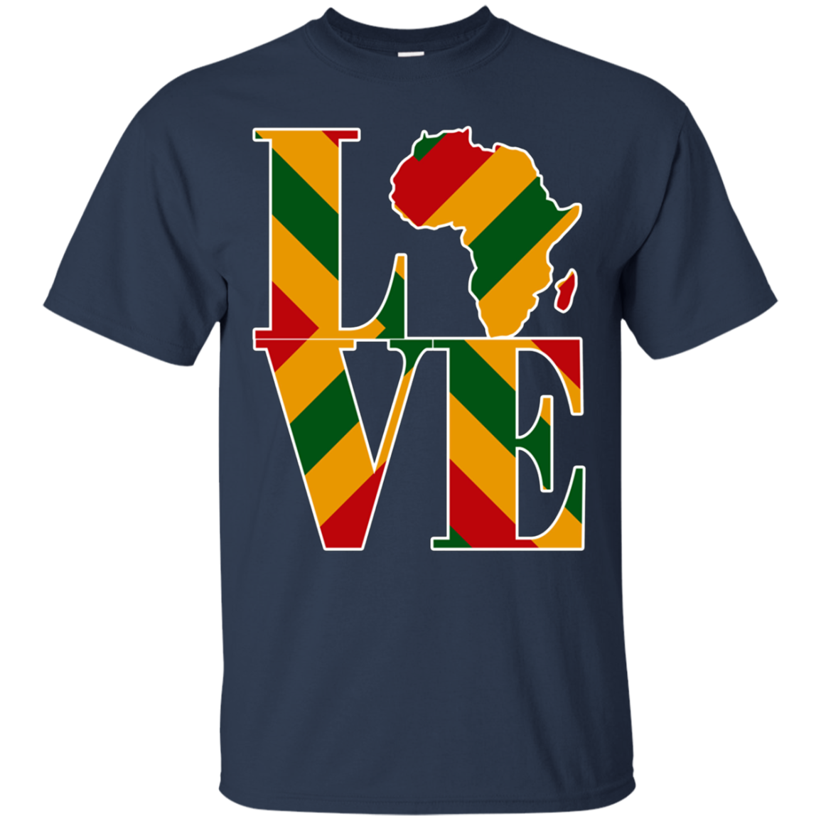 Africa map regae rasta colors Africa map t-shirt