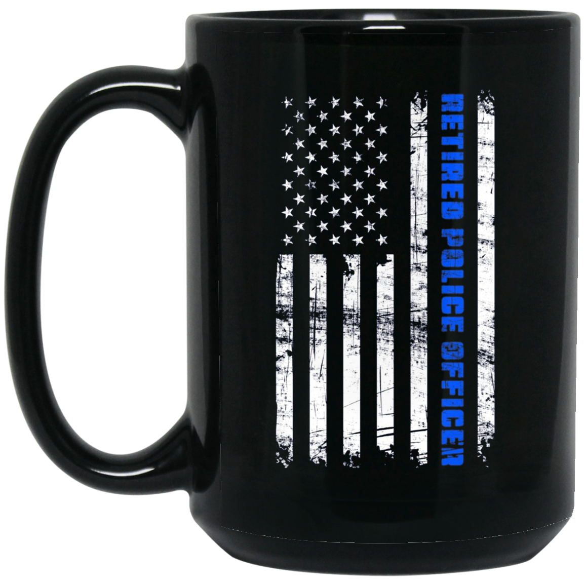 American Flag Retired Police Officer Shirt