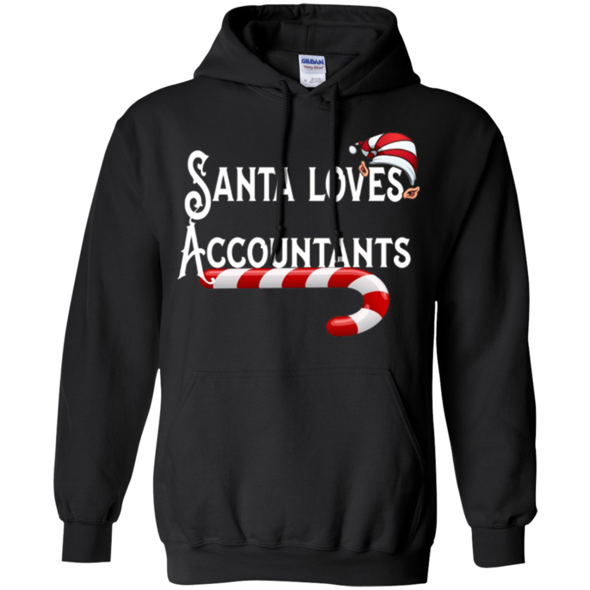 Santa Loves Accountants T-Shirt Numbers Gift Tee