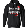 Image of Santa Loves Accountants T-Shirt Numbers Gift Tee