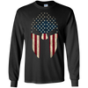 Image of American Spartan Old Glory Molon Labe USA Flag T-Shirt
