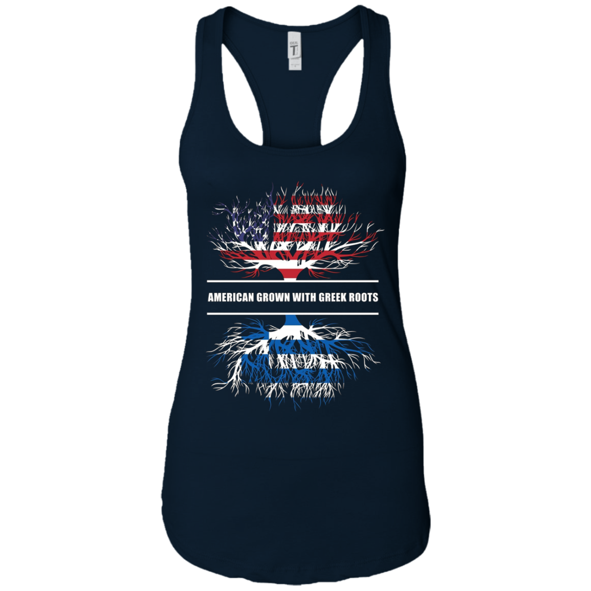 American Grown With Greek Roots T-Shirt Great Gift Tee