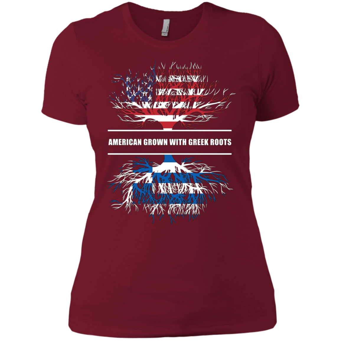 American Grown With Greek Roots T-Shirt Great Gift Tee