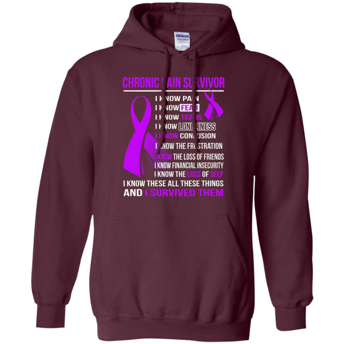 CHRONIC PAIN Survivor i know pain, tears t-shirt
