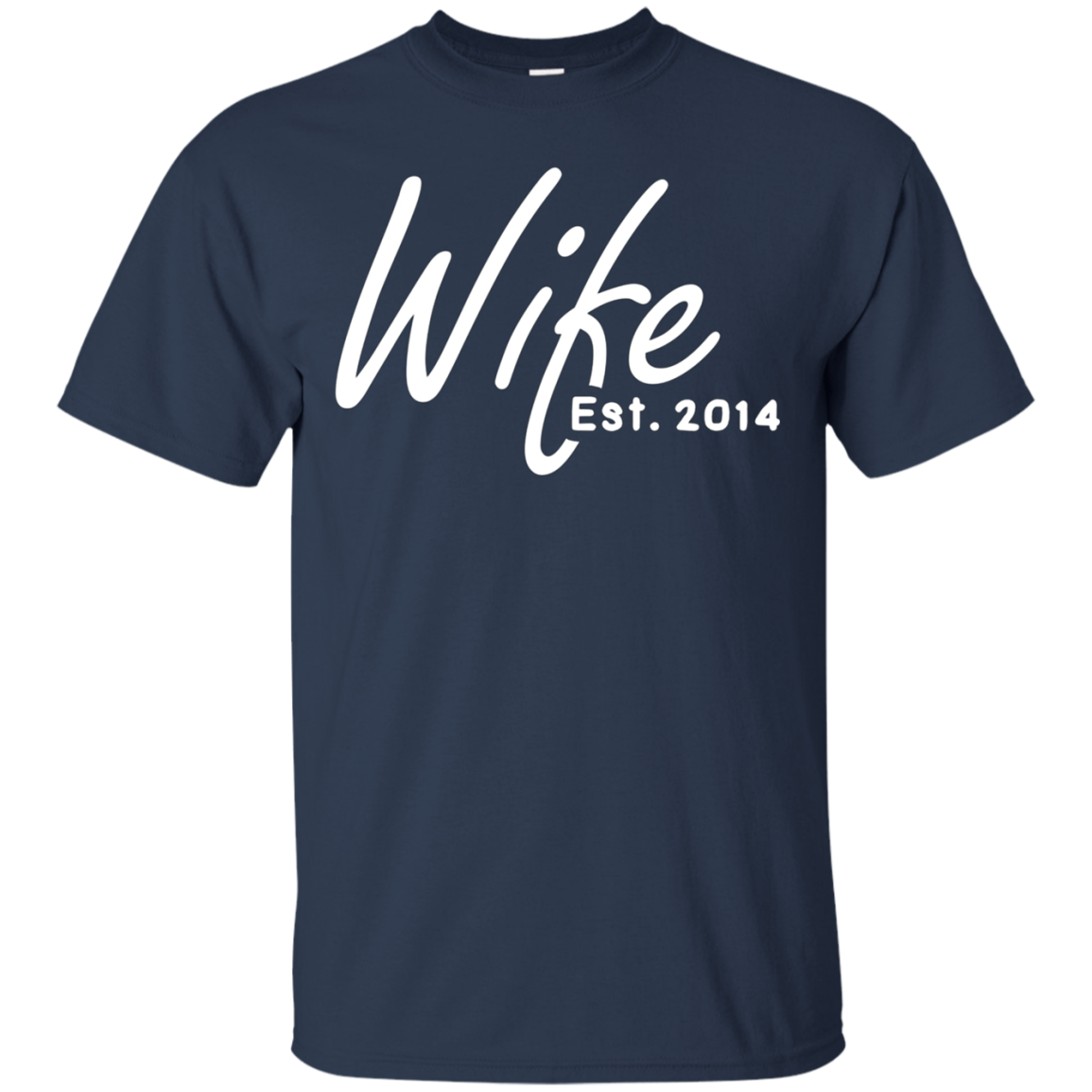 4th Wedding Anniversary Gift For Her - Wife Est 2014 Shirt