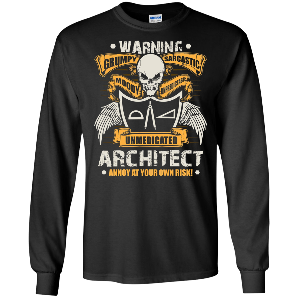 Architect Long Sleeves Grumpy Sarcastic Architect Apparel