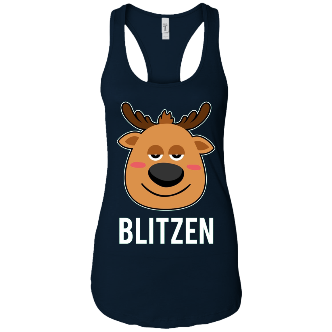 Santa Reindeer Blitzen T-Shirt Christmas Group Costume Tee