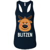 Image of Santa Reindeer Blitzen T-Shirt Christmas Group Costume Tee
