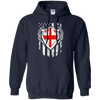 Image of Angel Georgian American Flag Patriotic Georgia USA Tshirt