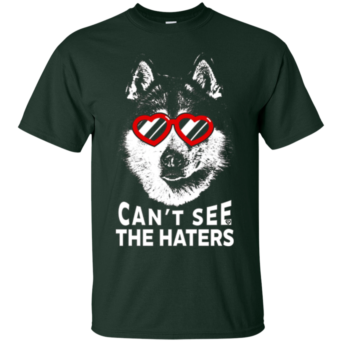 Alaskan Malamute Shirt Can't See The Haters Dog Lovers Tee