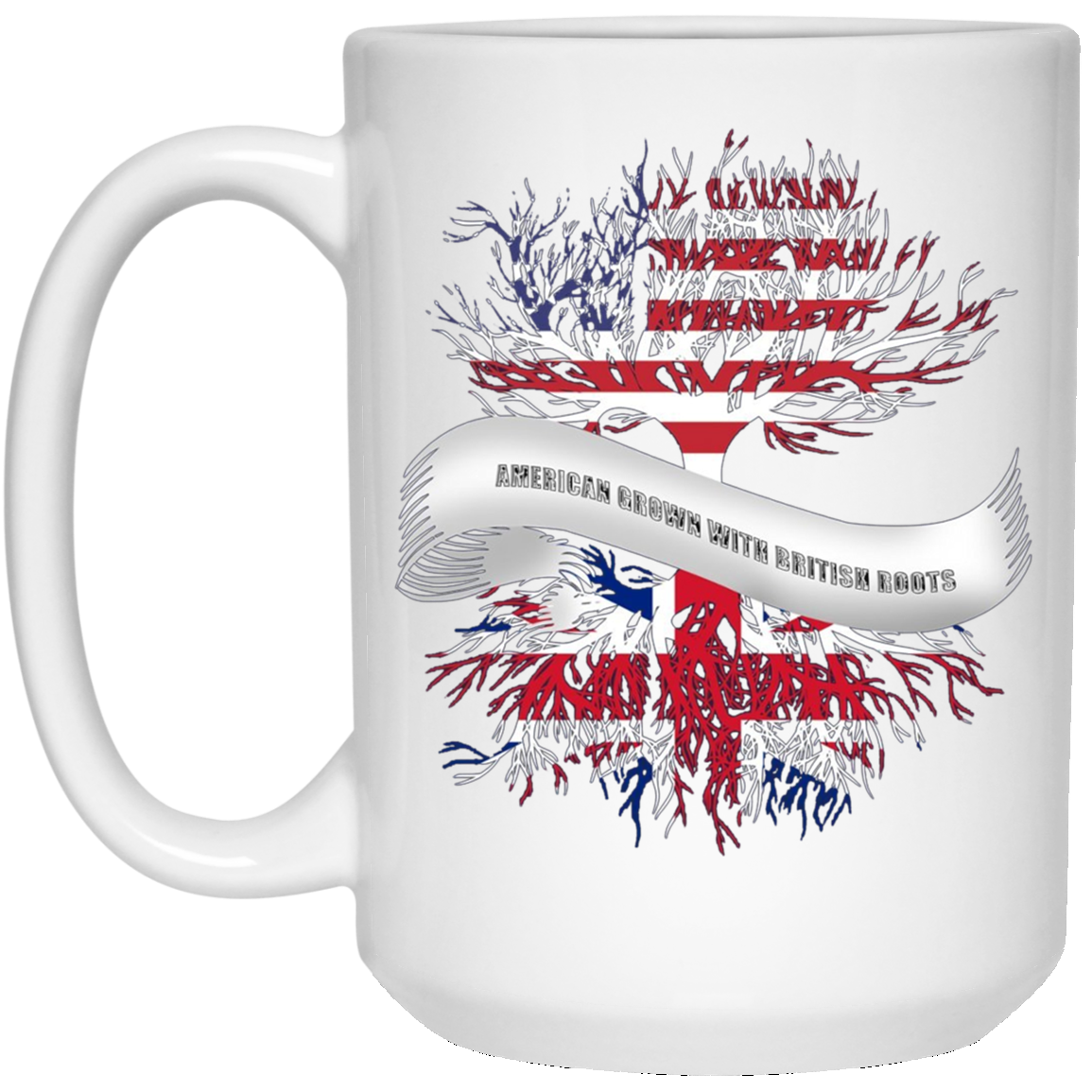 American Grown With British Roots T-Shirt Great Gift Tee