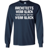 Image of Architects wear black unless it is hot then they wear black