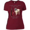 Image of Woman Cannot Survive on Wine Alone needs A Bullmastiff Dog