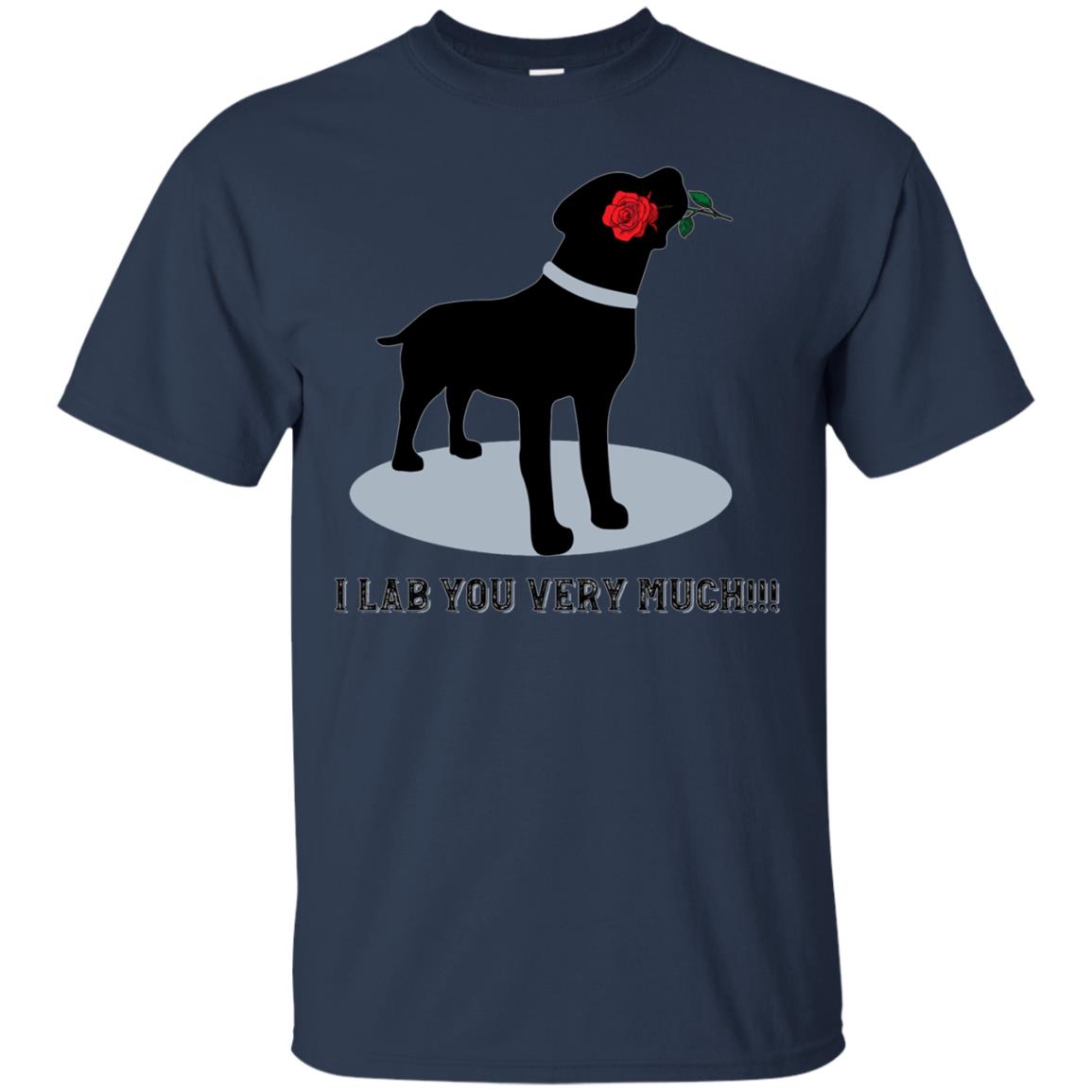 'I Lab You Very Much' Valentine's Day Black Labrador Shirt