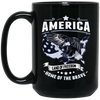 Image of America Land of Freedom Home of the Brave TShirt Patriotic