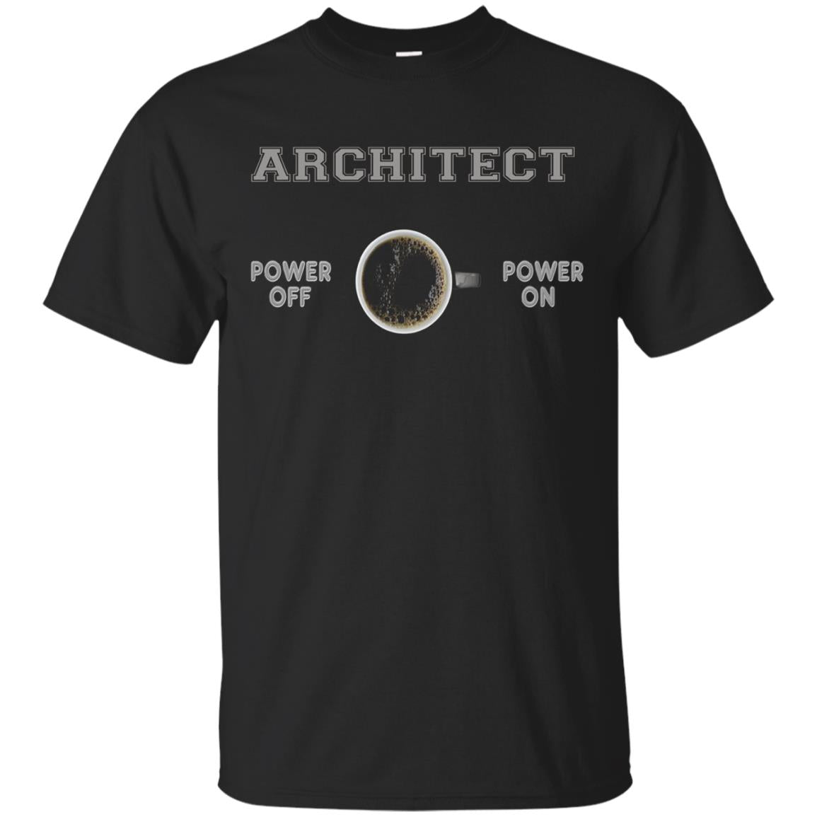 Architect T-shirt - Architect Powered By Coffee - Funny Gift