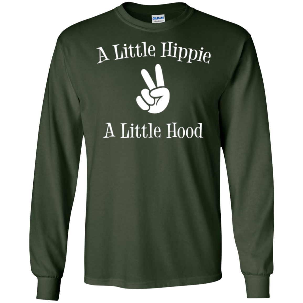 Un petit hippie Un petit t-shirt à capuche | T-shirt drôle sans soins