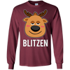 Image of Santa Reindeer Blitzen T-Shirt Christmas Group Costume Tee
