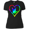 Image of American Sign Language Tshirt I love you - Rainbow - Pride