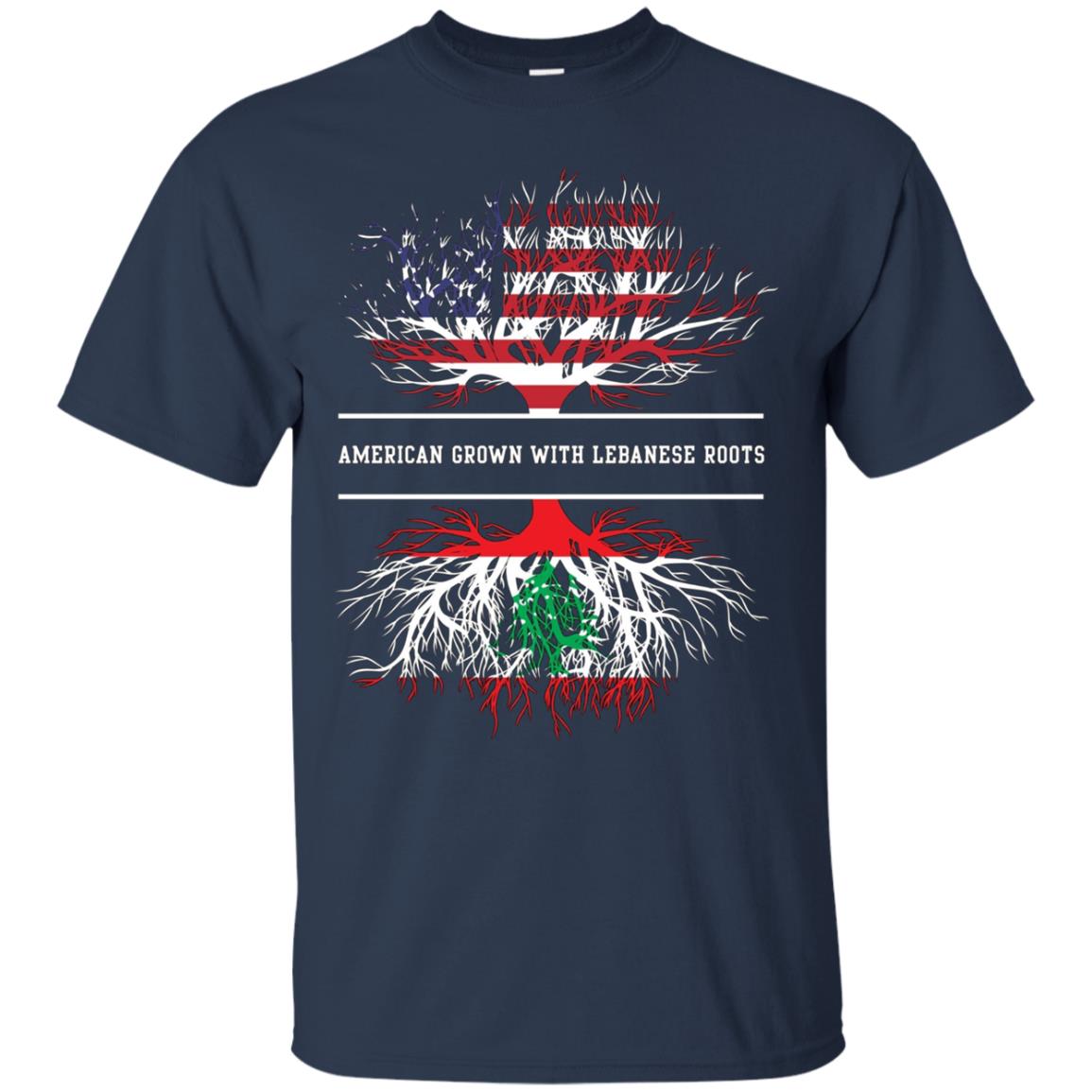 American Grown With Lebanese Roots T-Shirt Lebanon Tee