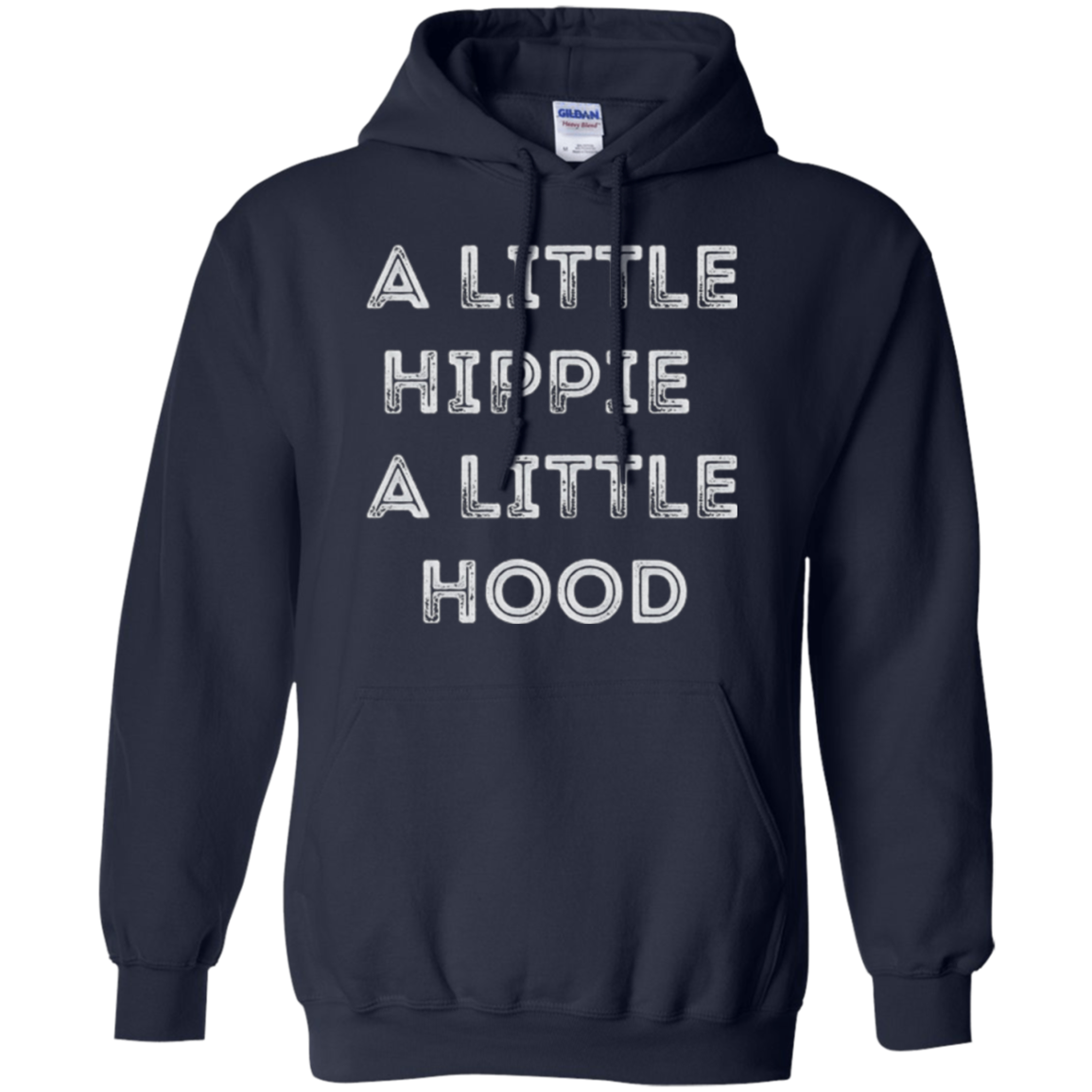 A Little Hippie A Little Hood Distressed Long Sleeve Shirt