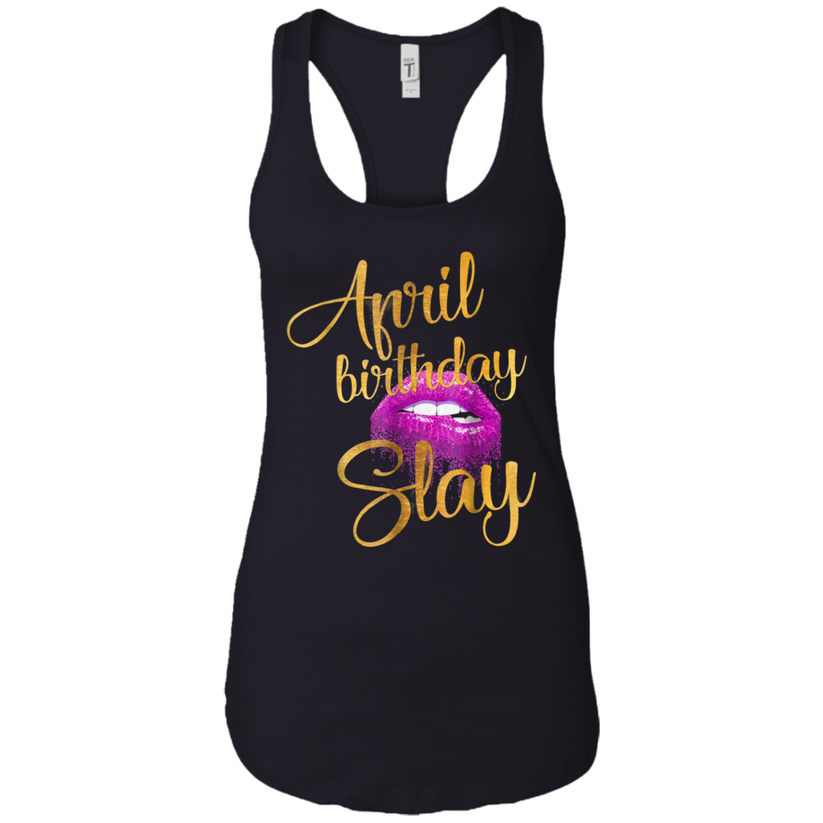 April Birthday Purple Lips Slay T-shirt Birthday Gift