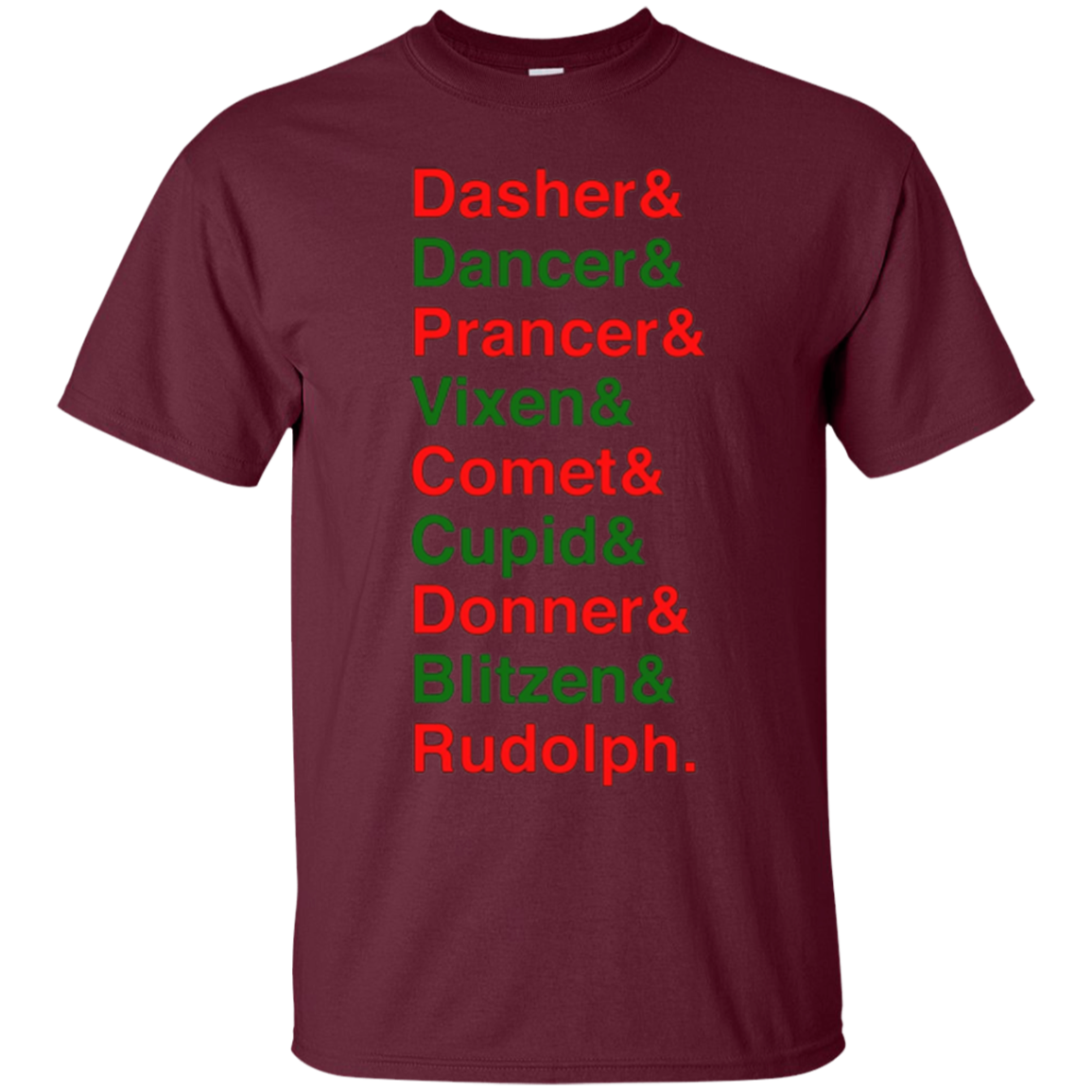 Santa Claus's Reindeer Character List T-Shirt