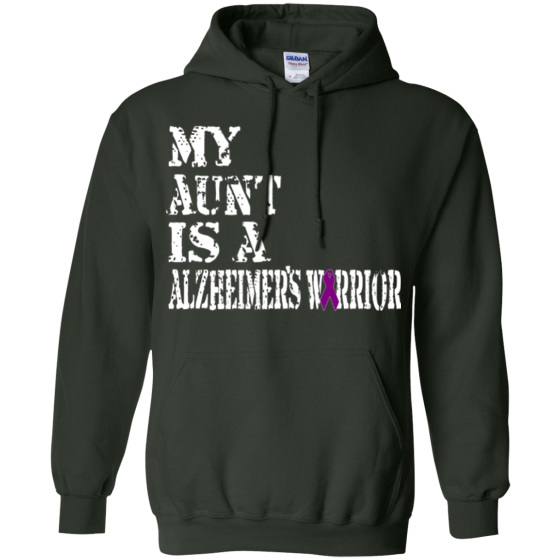 Alzheimer's Awareness Tshirt For Aunts Purple Ribbon Tee