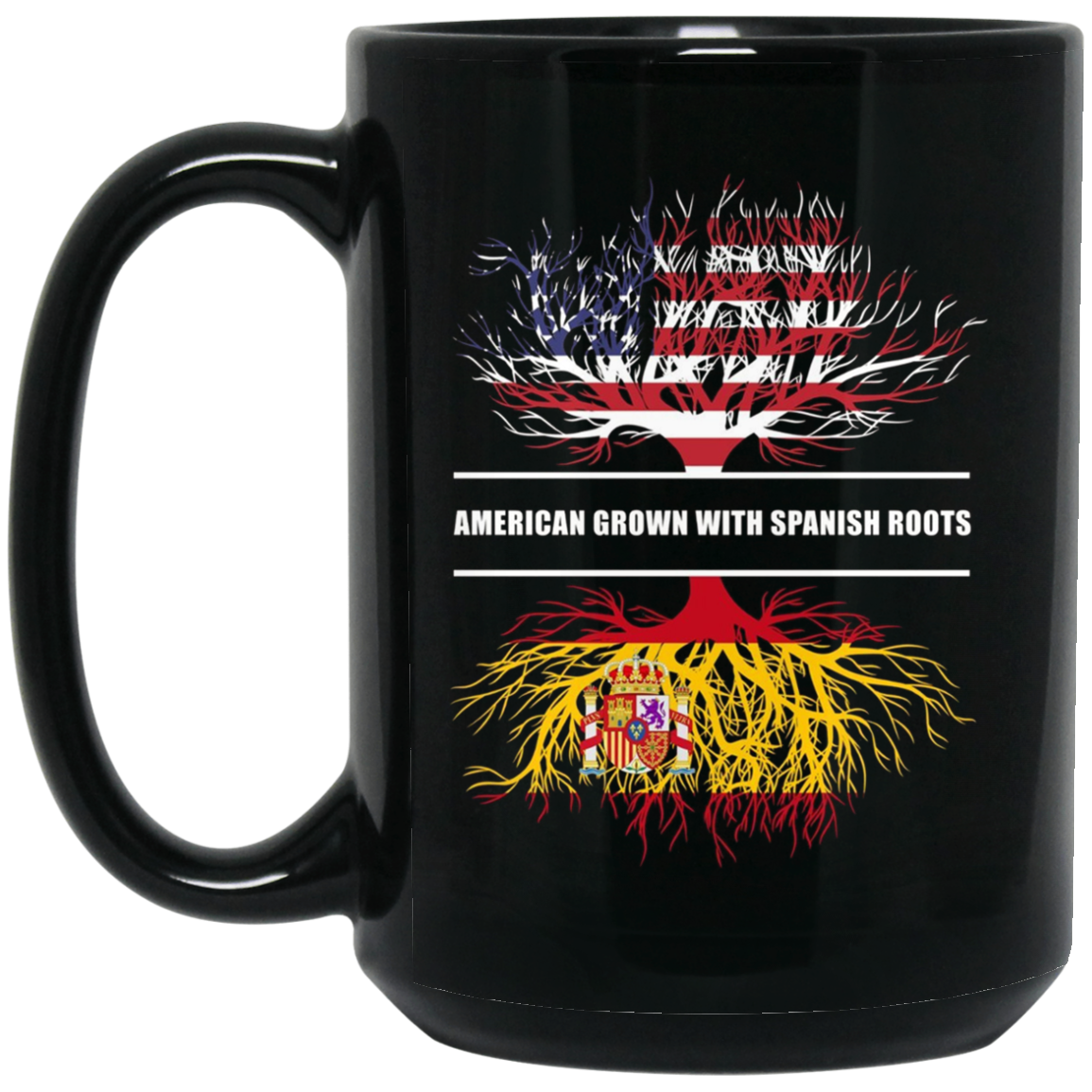 American Grown With Spanish Roots T-Shirt Spain Tee