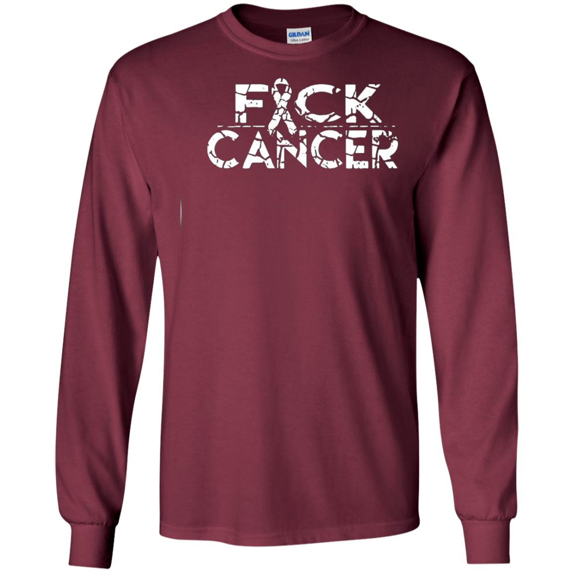 AfhhF Women's Fuck Cancer Summer Short Sleeve T-Shirt Casual Tees