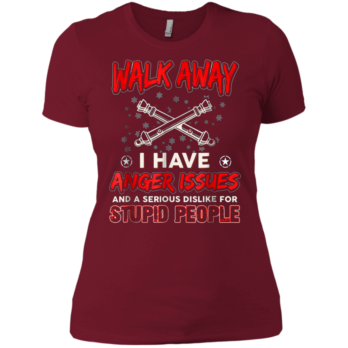 Artilleryman T-shirt , Walk Away I Have Anger Issues Aand A