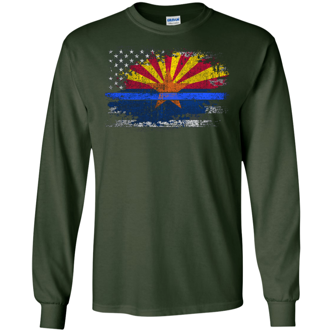 Arizona Thin Blue Line Flag T-Shirt