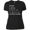 Image of And God Said, Let There Be Light Physics Gift T Shirt
