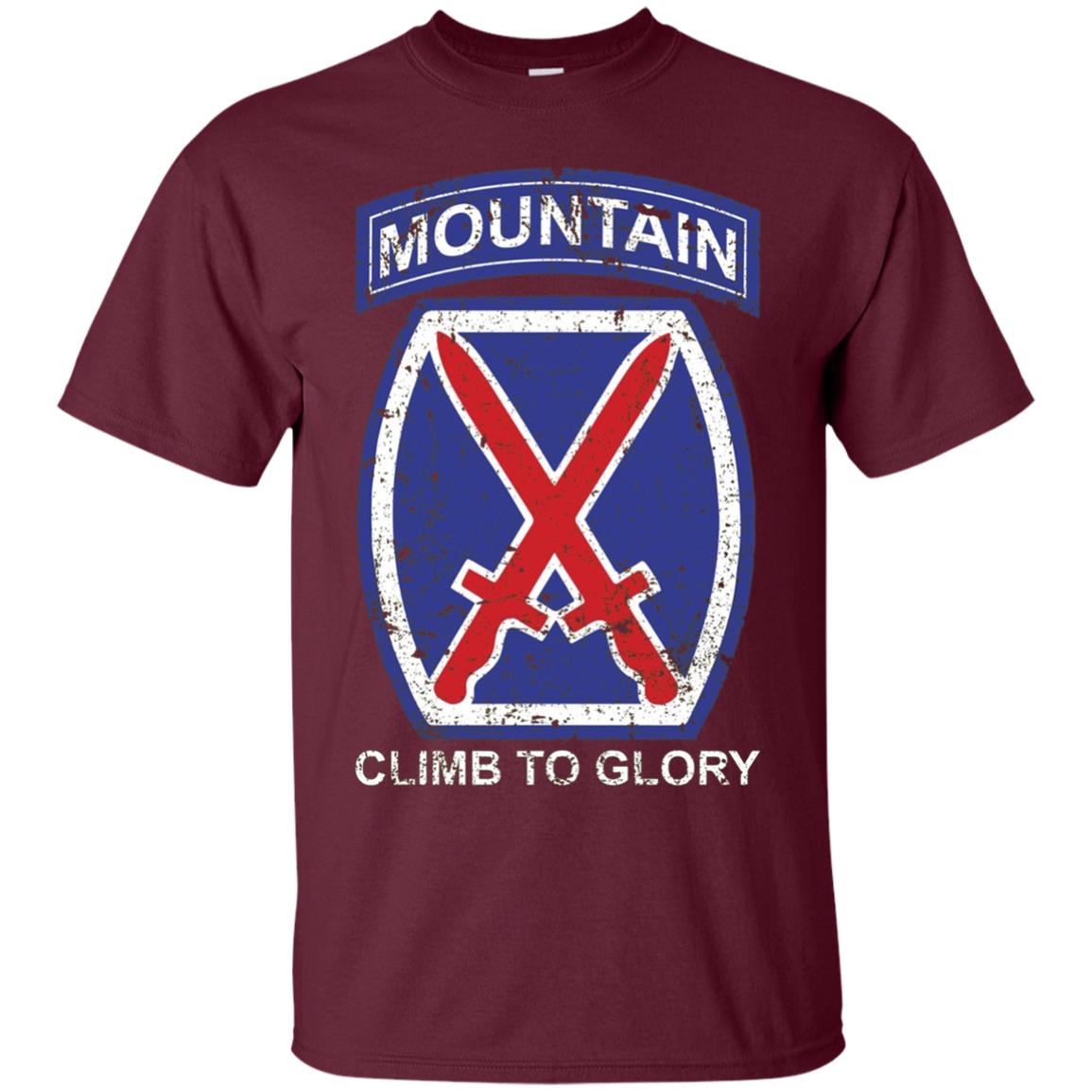 10th Mountain Division T Shirt Climb To Glory - 20324