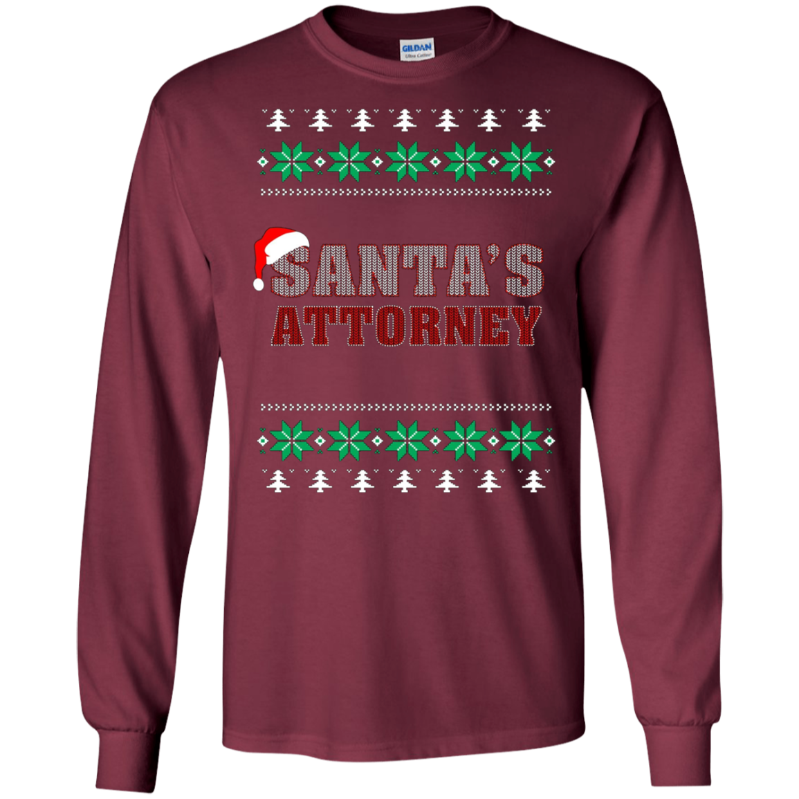 Santa's Attorney TShirt-Funny Ugly Christmas Sweater Tee