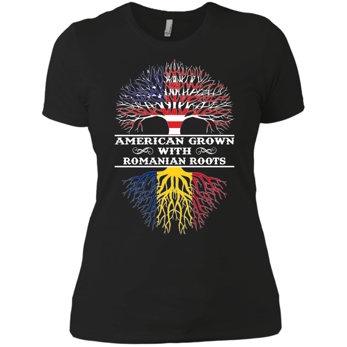American Grown With Romanian Roots Tee Shirt