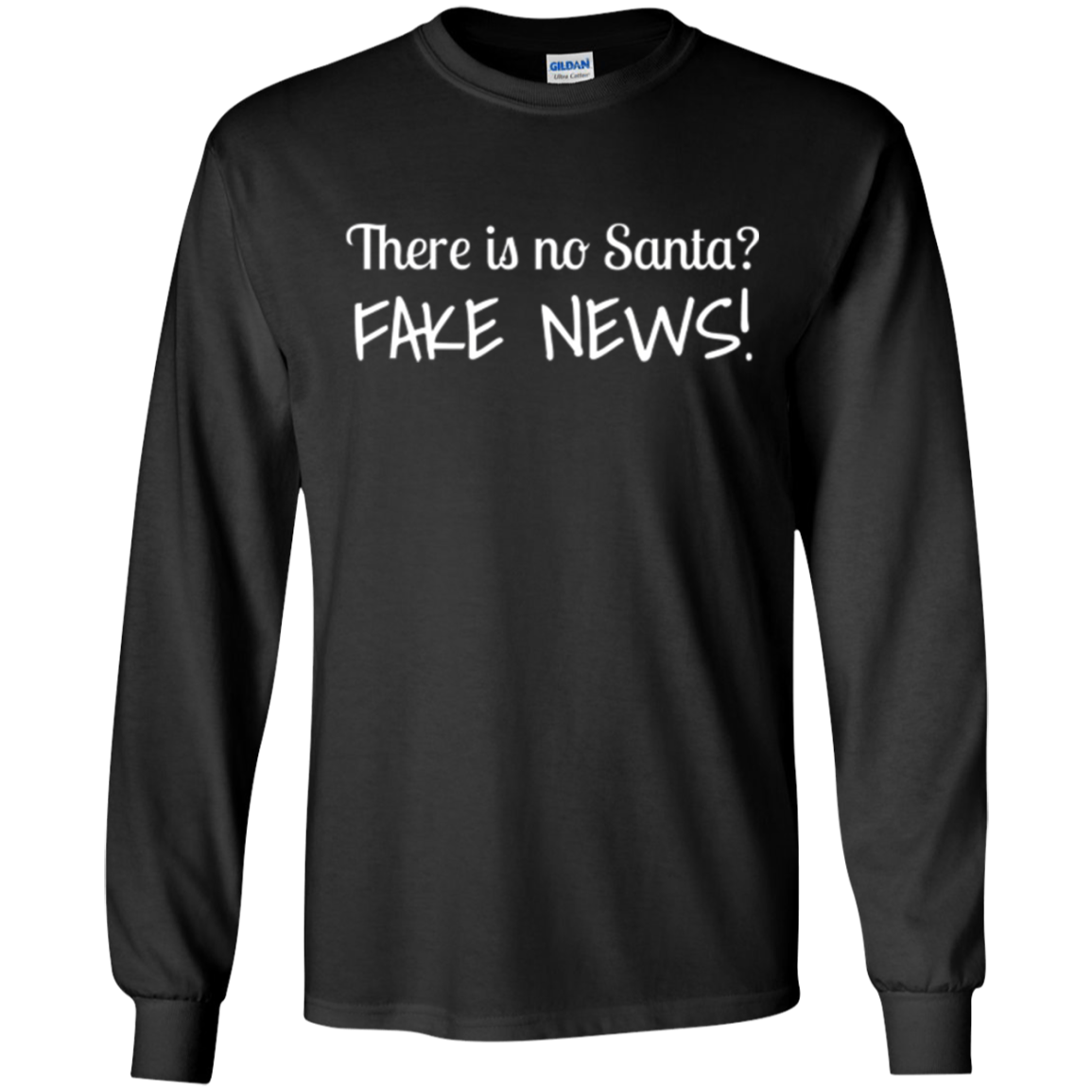 Santa Fake News T-Shirt Trump Joke Funny Christmas Gift
