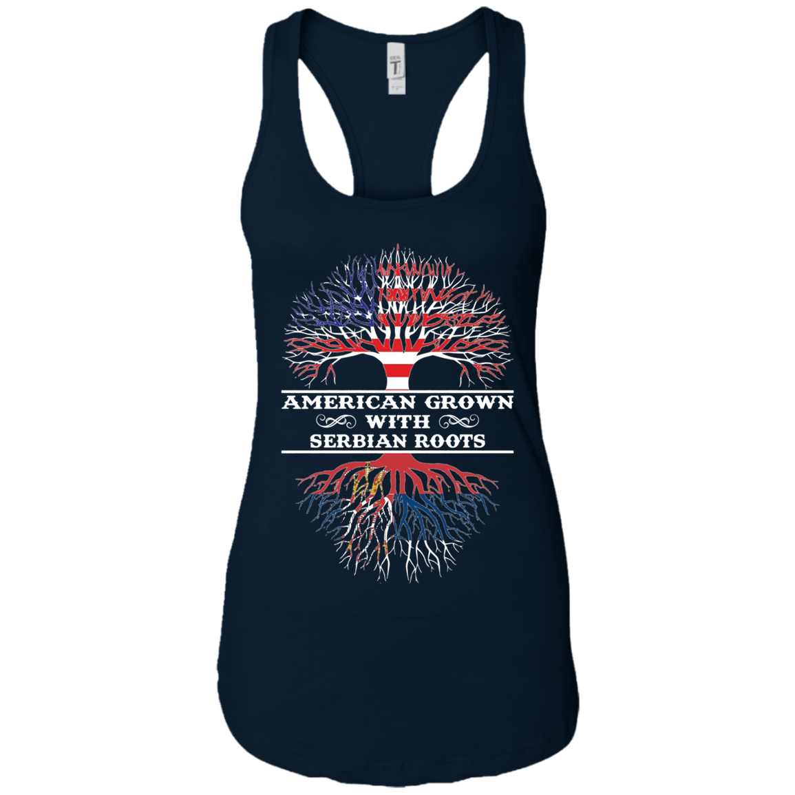 American Grown With Serbian Roots Tee Shirt