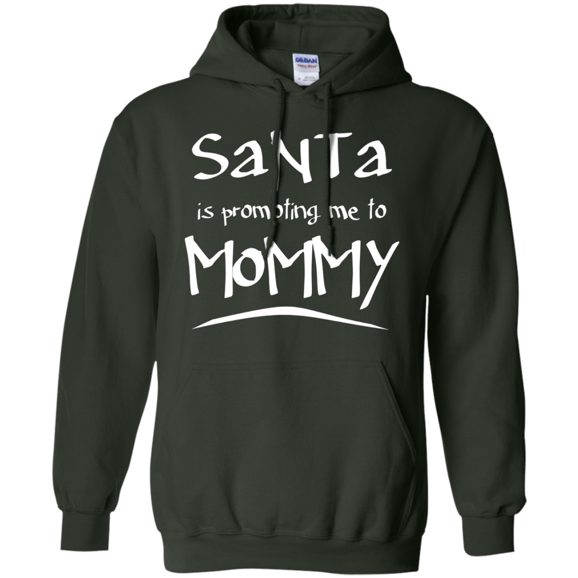 Santa Is Promoting Me To Mommy T-Shirt | Christmas Tee