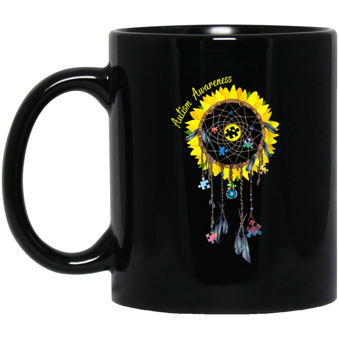 Autism Awareness Sunflower Dreamcatcher T-shirt