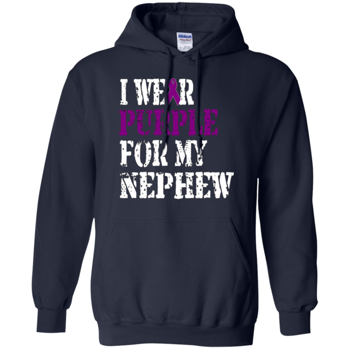 Alzheimer's Awareness T-Shirt I Wear Purple For My Nephew