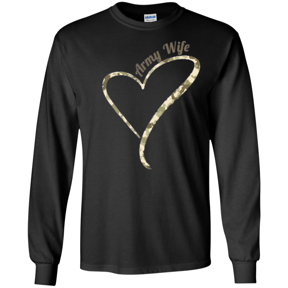 Army Wife T-Shirt- Army Wife Camouflage Shirt