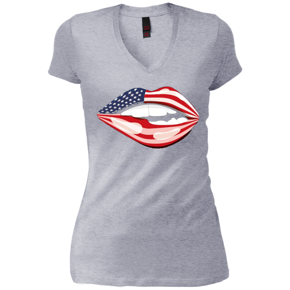American USA Flag Lips - Independence Day 4th July Shirt