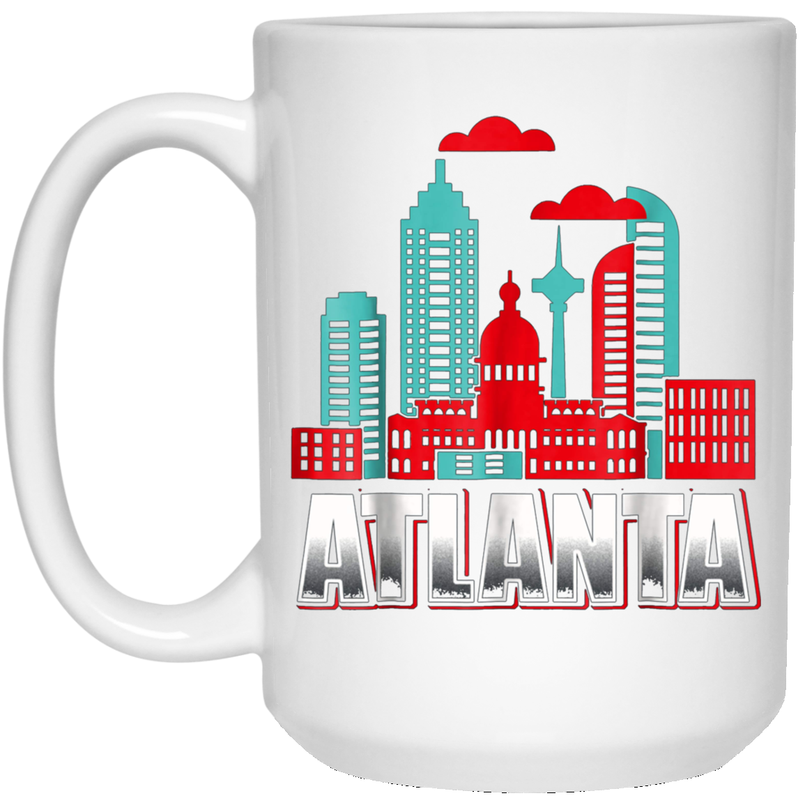 Atlanta T Shirt Funny Atlanta Georgia Skyline Souvenir Tee