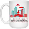 Image of Atlanta T Shirt Funny Atlanta Georgia Skyline Souvenir Tee