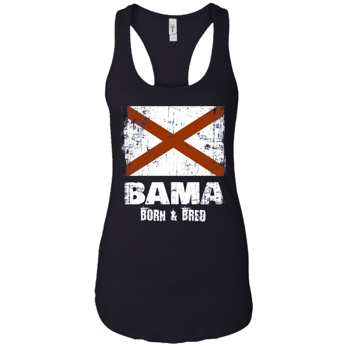 Alabama Shirt Vintage Design Bama Born Bred Gift Long Sleeve