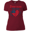Image of American Patriot Freedom Liberty Heart T Shirt Memorial Gift